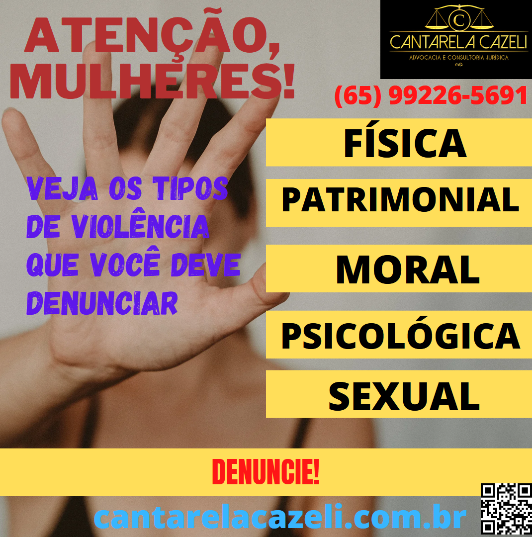 MULHER - TIPOS DE VIOLÊNCIA QUE VOCÊ DEVE DENUNCIAR