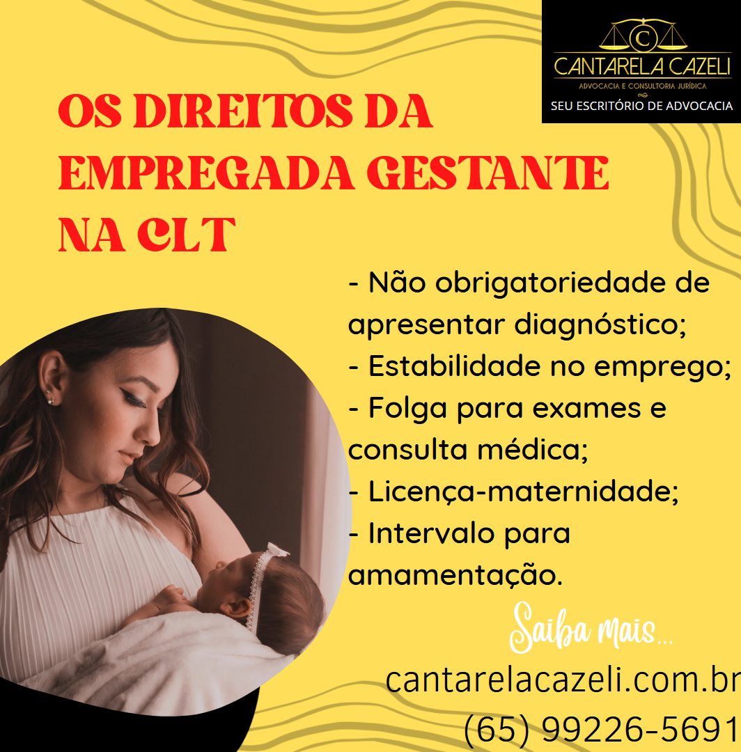 OS DIREITOS DA EMPREGADA GESTANTE NA CLT